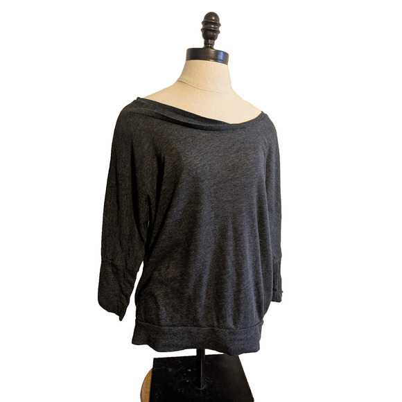 Old navy black oversized off the shoulder sweater size S cotton blend 2011 - Picture 1 of 7
